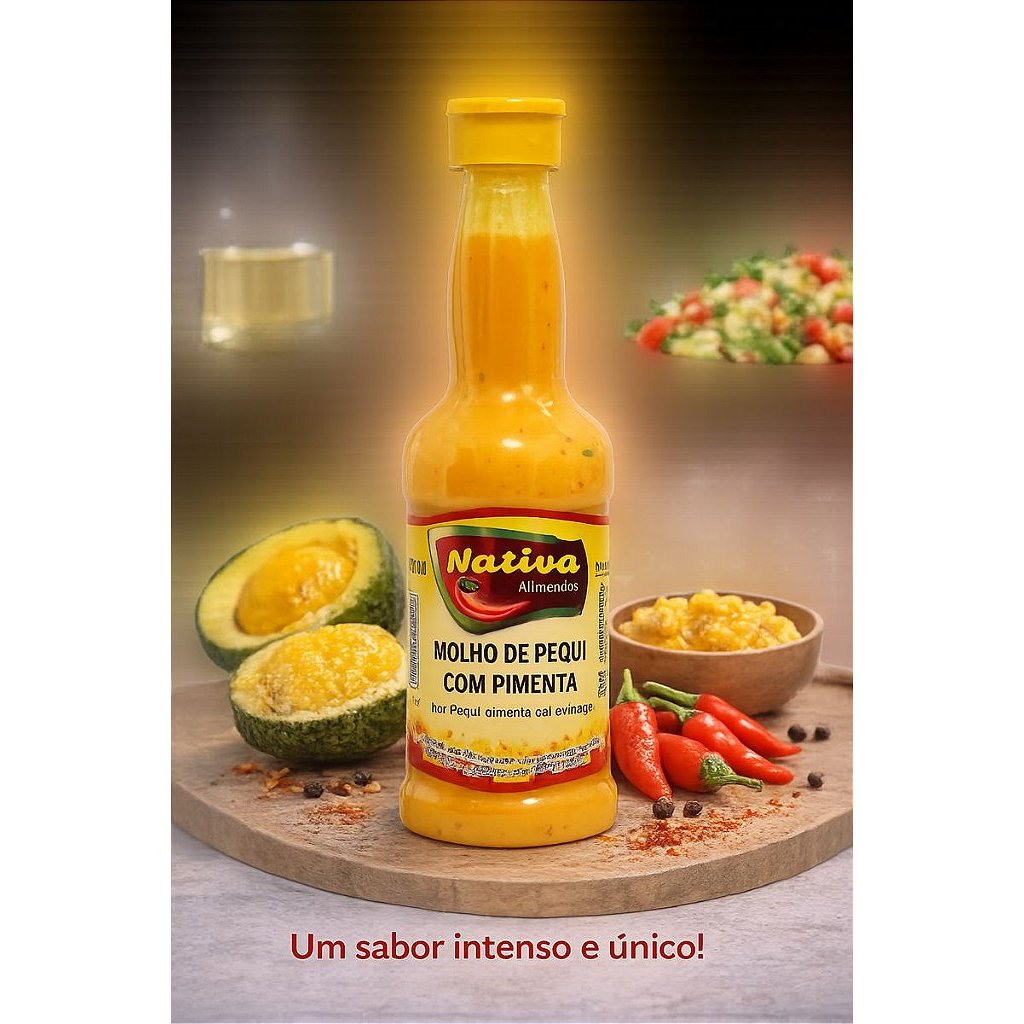 MOLHO DE PEQUI COM PIMENTA NATIVA 150ml