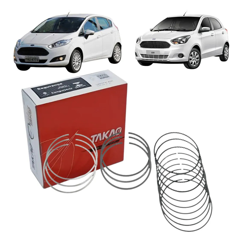 Imagem Jogo Aneis Motor 0,50 Fiesta Ka Novo 1.0 12v 14/21