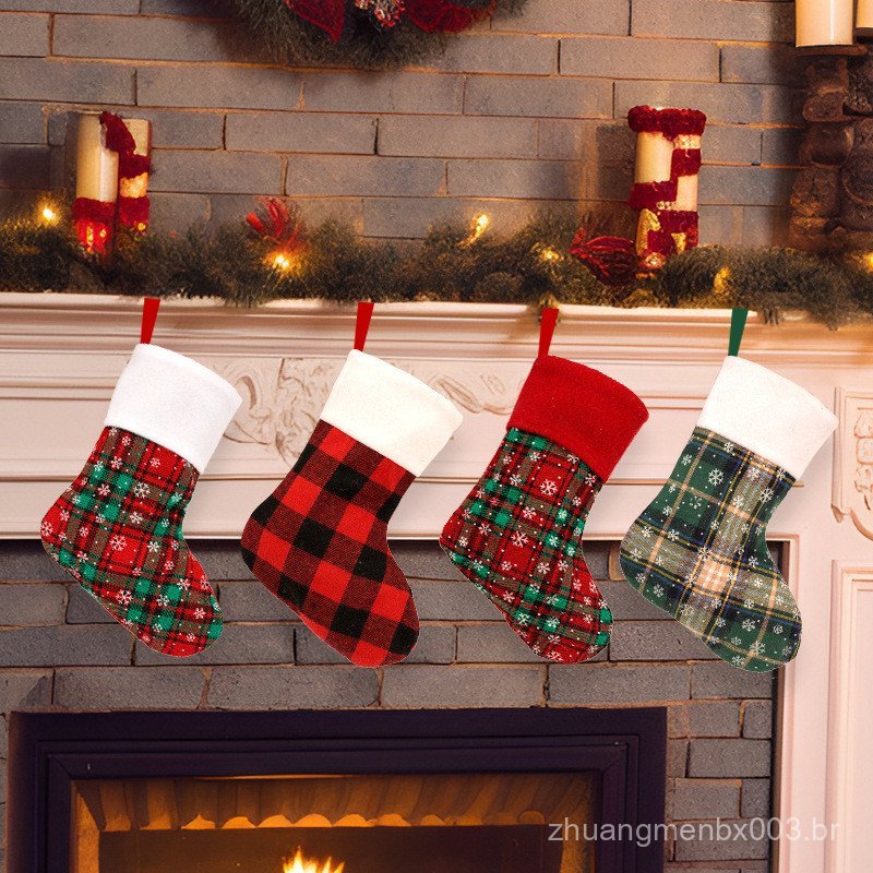 Decorações de Natal, enfeites para árvore de Natal, sacolas de Natal, artigos de decoração de Natal, sacos de Natal, bot