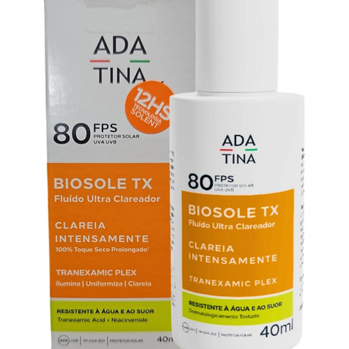 Adatina Biosole Tx 80fps Ultra Clareador Uniformiza Seco Ilum 40ml em Oferta na Shopee