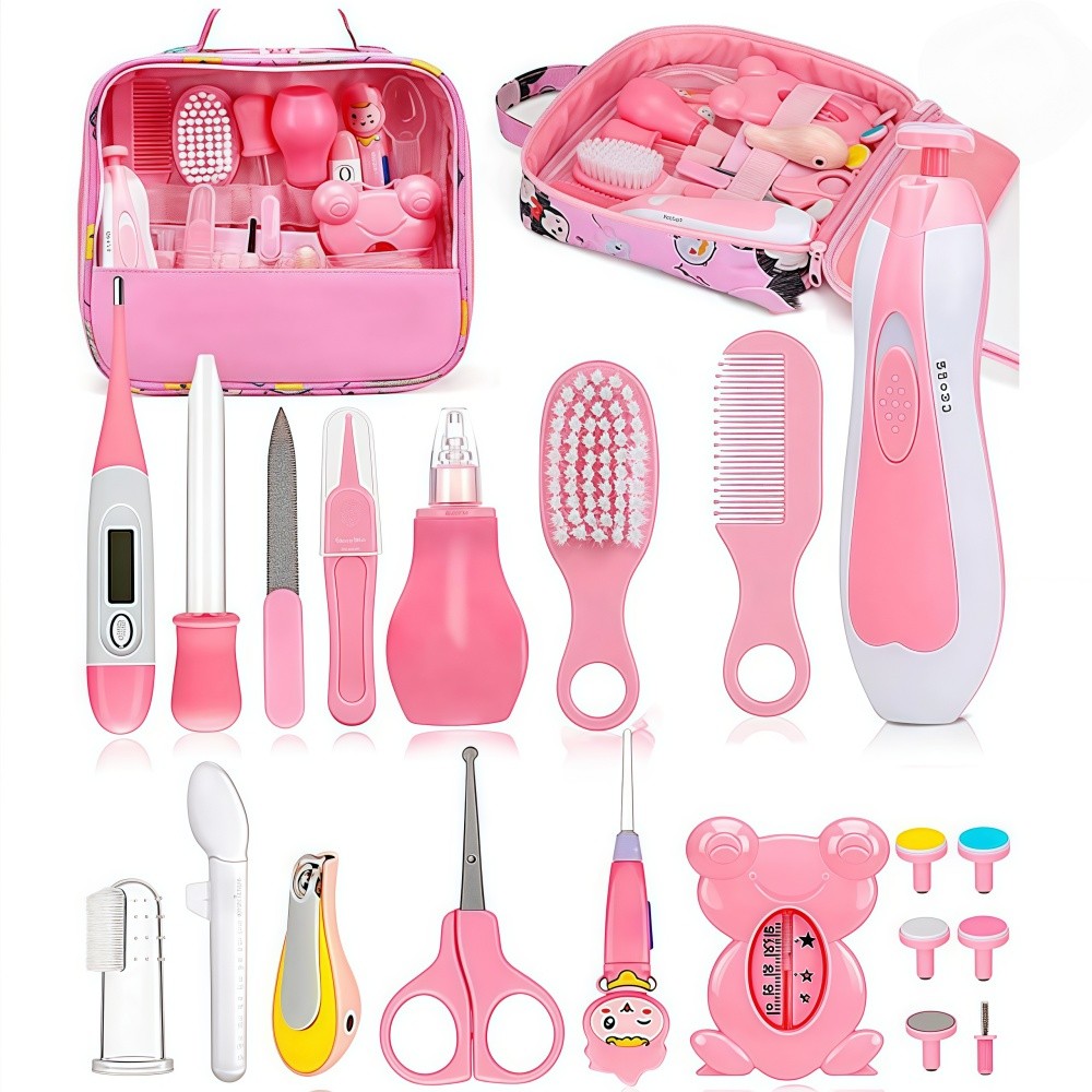 Kit Higiene Cuidado Bebê Recém Nascido Essencial +Lixa de Unha Elétrico Aparador Cortador em Oferta na Shopee