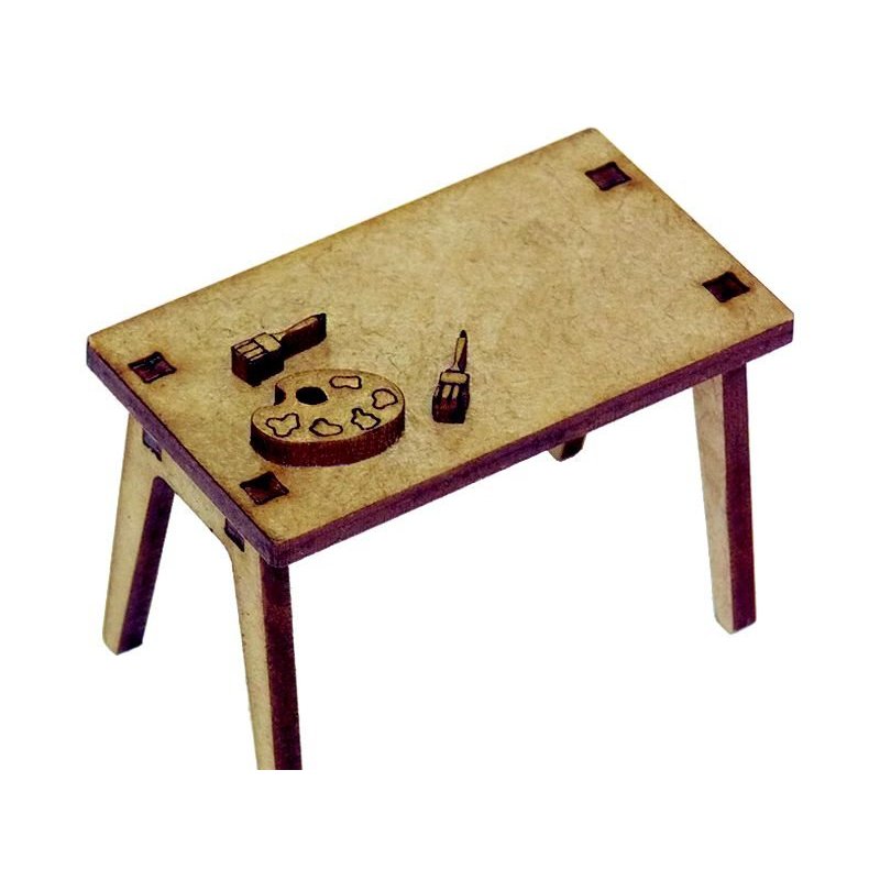 Miniatura Mesa Retangular em MDF Woodplan M1076