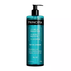 Gel de Limpeza Facial Principia GL-01 Mix de Tensoativos + Ácido Salicílico + Glicerina 500g