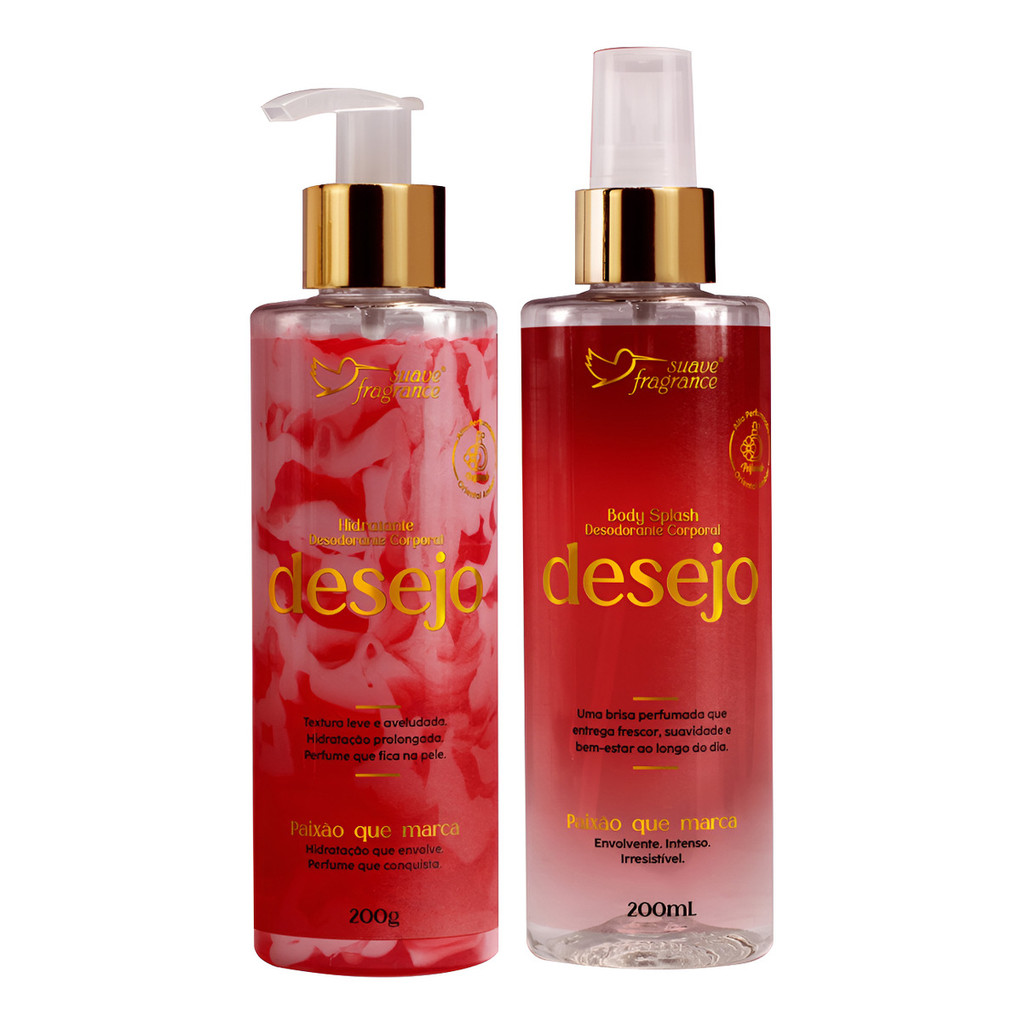 Kit Desejo Suave Fragrance Cosméticos Corporal Desejo