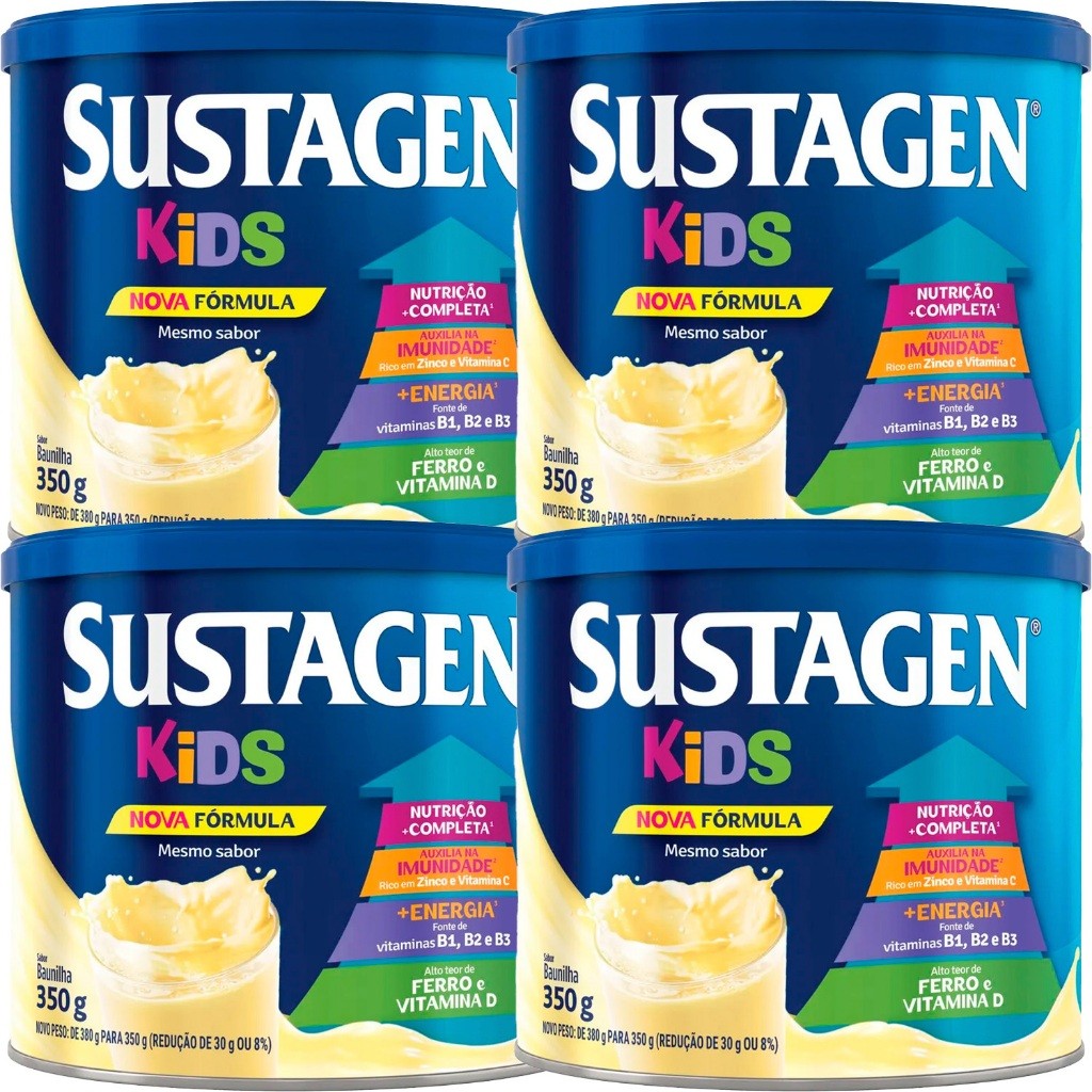 Sustagen Kids Baunilha complemento alimentar Lata 350g Formula Infantil