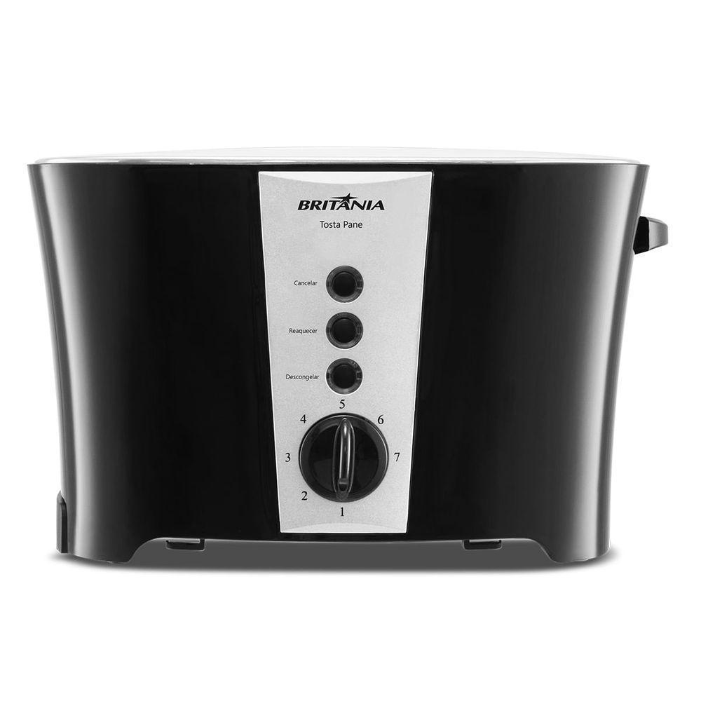Torradeira Britânia Tosta Pane 3 em 1 Inox 7 Níveis 850W 110V