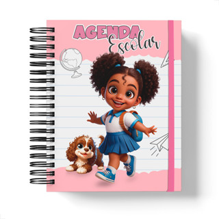 Agenda Escolar Infantil Menina Capa Dura Volta às Aulas 2026 Permantente Não Datada em Oferta na Shopee