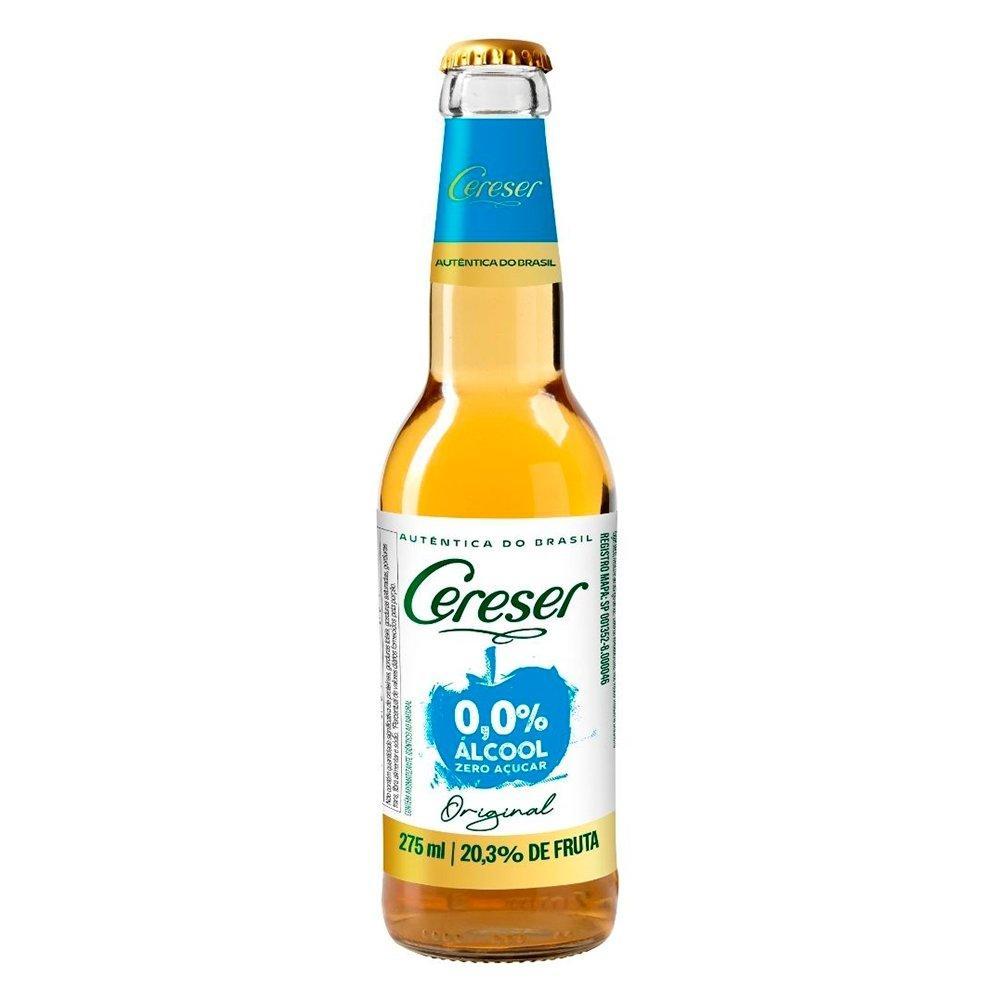 Bebida Gaseificada Sidra Cereser Maçã Sem Álcool 275ml - Embalagem com 6 Unidades