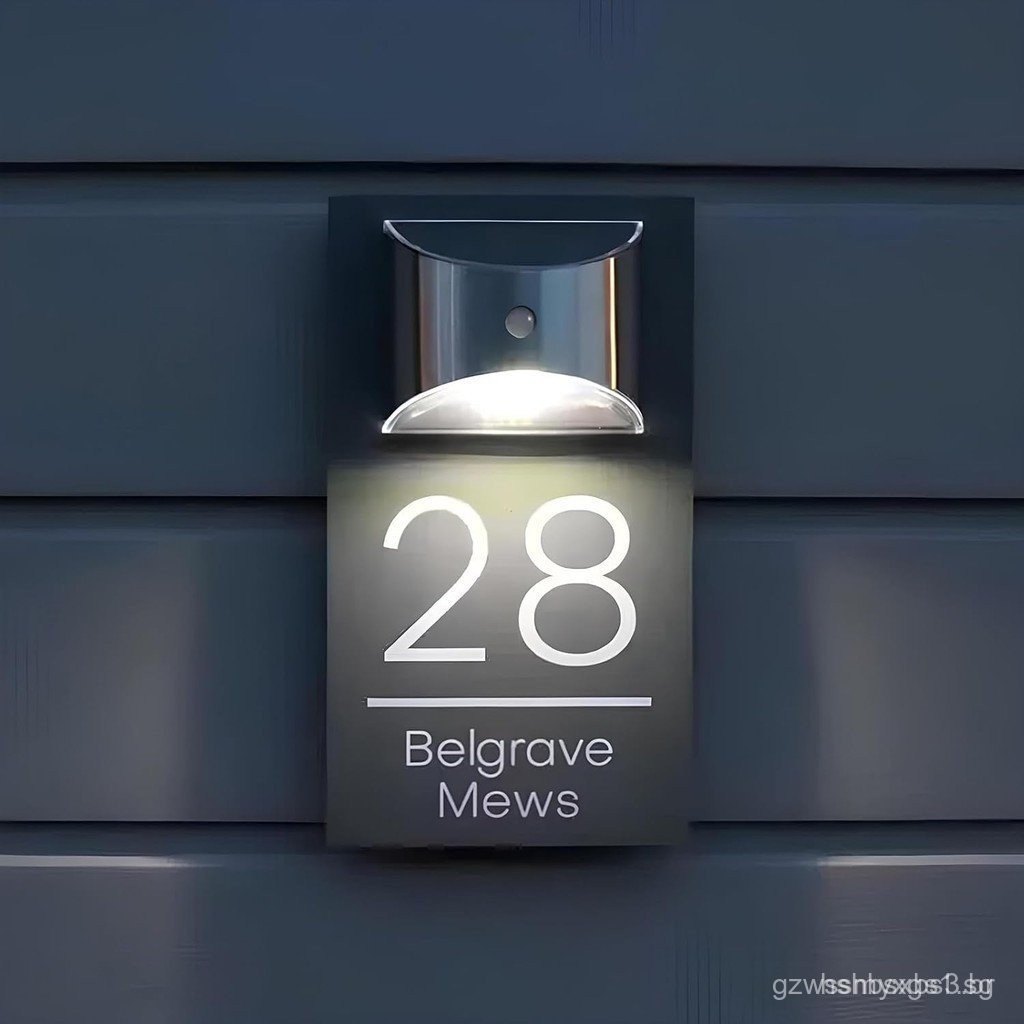 A BeNsil oferece números de casa modernos e personalizáveis, incluindo números de casa externos personalizáveis movidos 