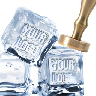Carimbo Personalizado para Cubos de Gelo, Adequado para Coquetéis e Whisky, Molde de Cubos de Gelo com Letras Personaliz