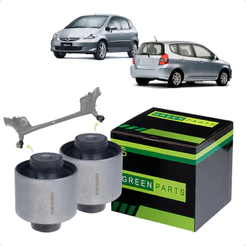 Par Bucha do Eixo Traseiro Honda Fit 1.3 1.5 2003 A 2008