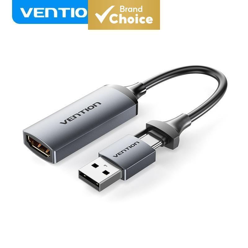 Placa de Captura de Vídeo HD Vention 1080P 60Hz, Caixa de Captura HDMI USB Tipo 