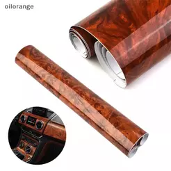OLL Alto Brilho Carro Stier À Prova Dwaterproof Água Adesivo Interno Do DIY Filme Grão De Madeira Vinil Decalque Univers