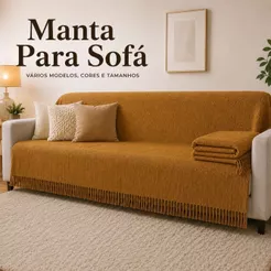 Manta Para Sofá Gigante Super King 4,00M x 1,80M / 3,00M x 1,80 / 2,40 x 1,80 / 2,10 x 1,20 Tipo Capa Decorativa