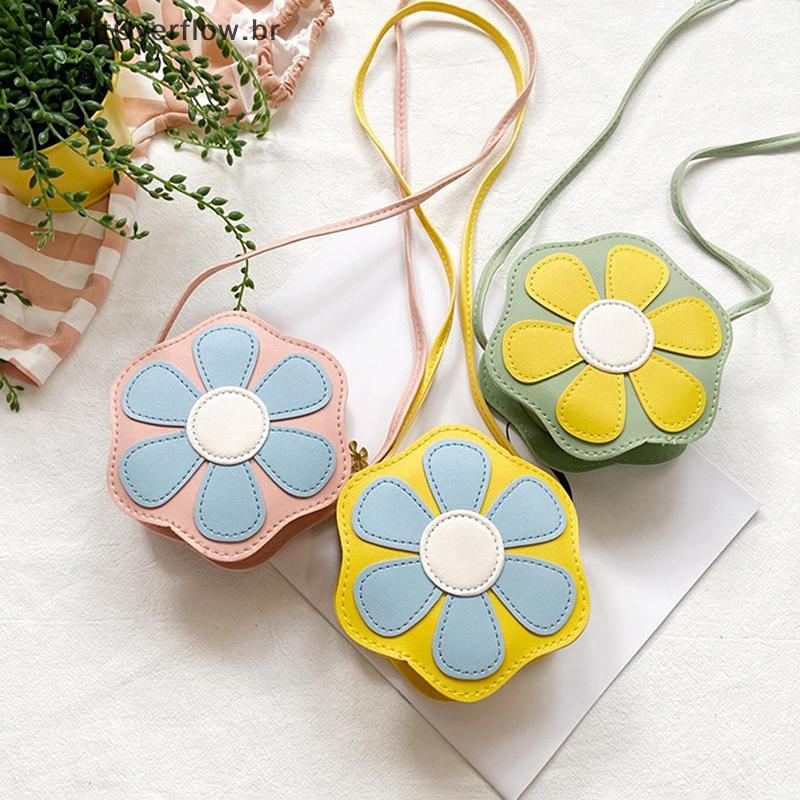 Bolsa De Princesa Para Meninas , Bebês Moda Outono E Inverno , Super Fofa , Mensageiro Infantil , Bolsas De Flores