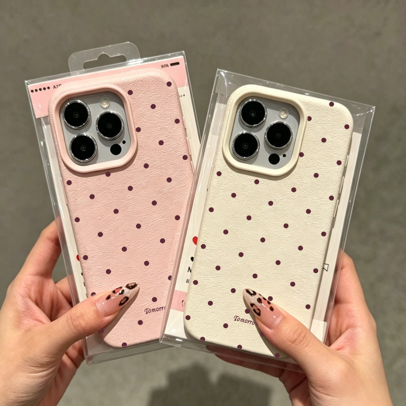 Capa Para Samsung Galaxy S26 Ultra S25 S24 S23 FE Plus A57 A37 A27 A07 A36 A26 A55 A15 A25 Caixa De Telefone Bolinhas Li