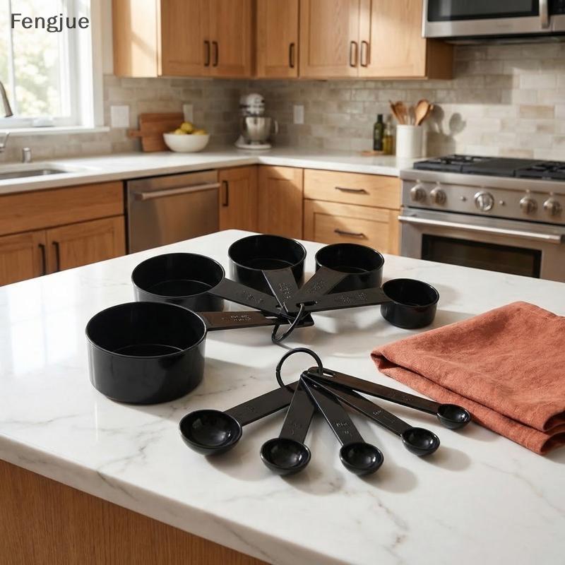 Fengjue Conjunto De Colheres Medidoras De Aço Inoxidável , 10 Peças , Para Cozinha , Tempero , Açúcar , Cozimento , Vári