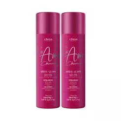 Kit Cless 2 Sprays De Brilho Gloss Eu Amo Charming 150Ml