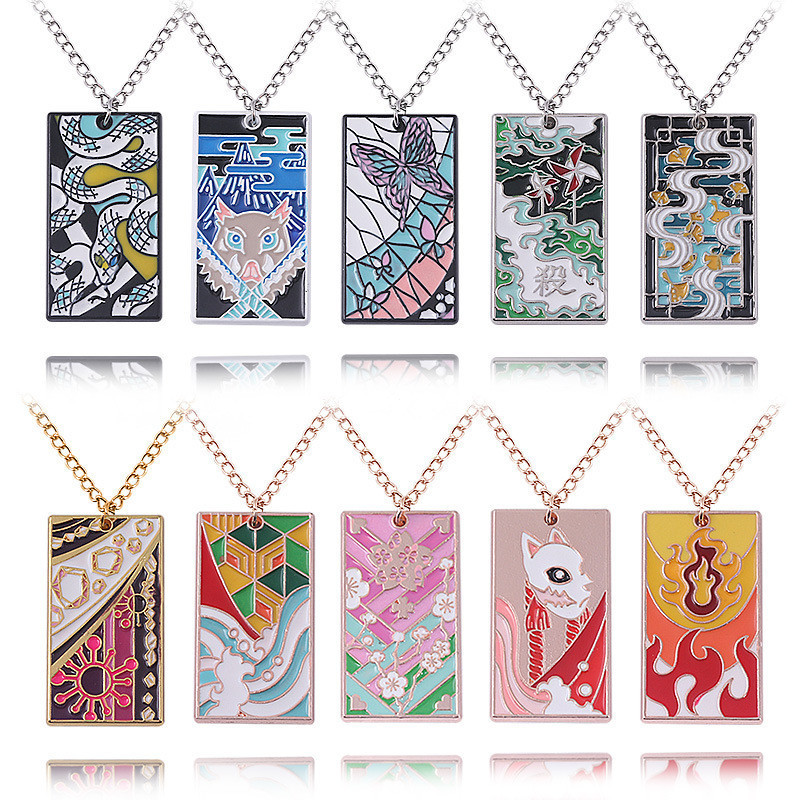 Colar de Borboleta Shinobu de Demon Slayer, Pingente de Metal, Acessórios para Cosplay, Presentes Souvenir BEIP