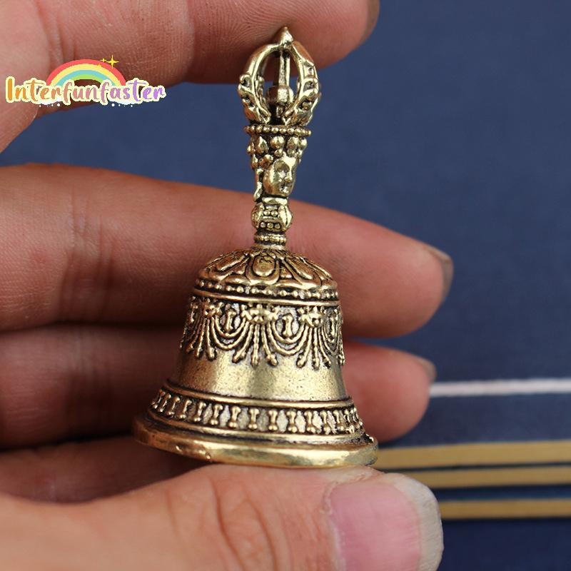 Imagem [Interfunfasterfunb] Sino De Cobre Retrô Sinos De Vento Artesanato Em Latão Fundição Caindo Idéias De Bronze Tibetano Pi