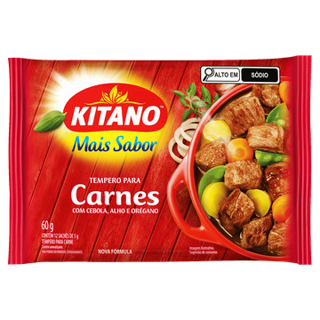 Kitano Tempero em pó Mais Sabor Carne 60g