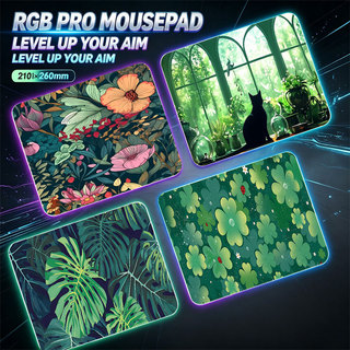 Tapete De Mouse Shopping , Mesa De Folha De Selva Tropical Trevo Verde Fresco , Antiderrapante , Resistente Ao Desgaste 