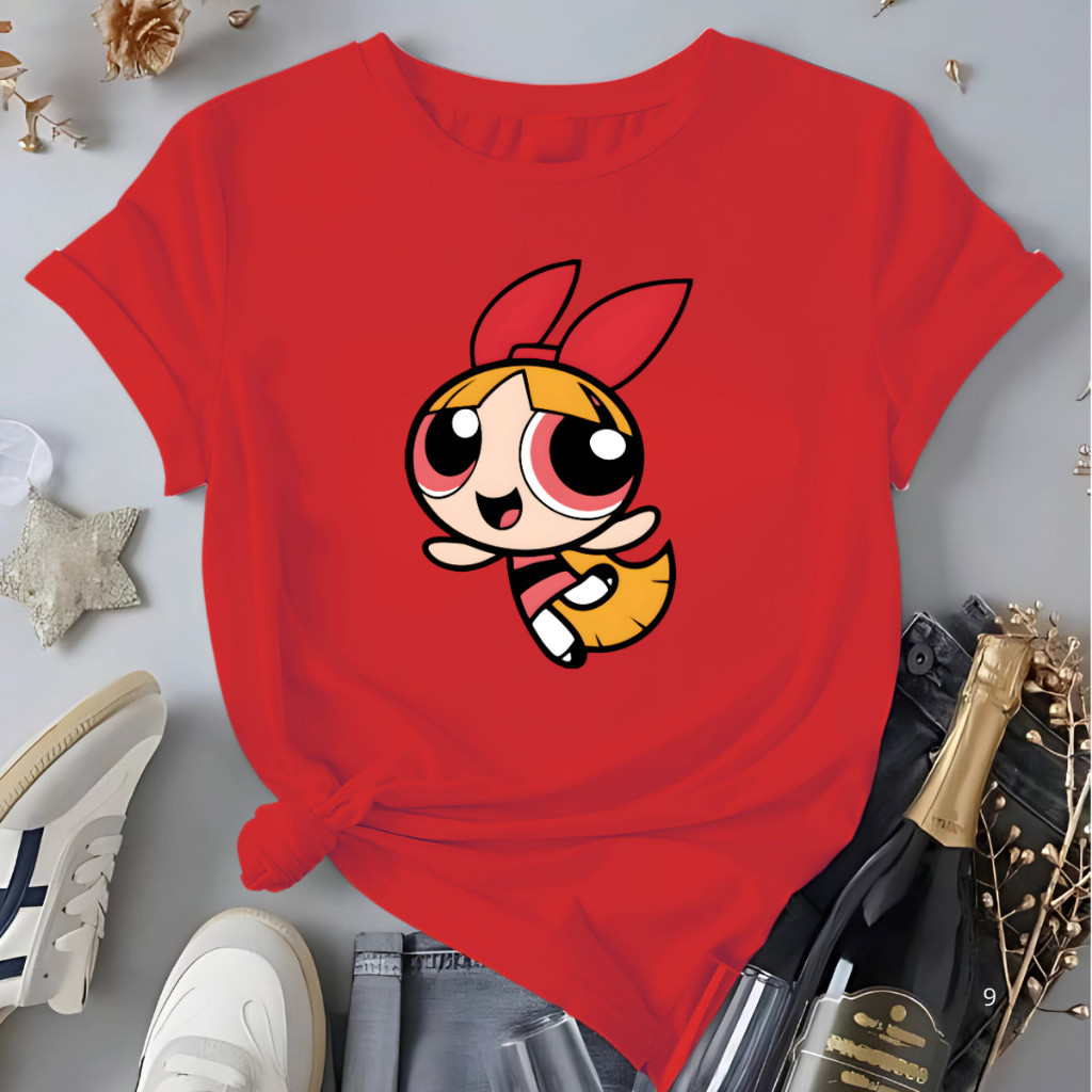 Camiseta Feminina Florzinha Delicada Blusa 100%¨Algodão Envio Rápido Tendência Superpoderosas