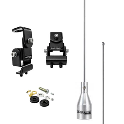 Kit Enfeite Antena 50cm Suporte Porta Malas Capu Parafuso Br
