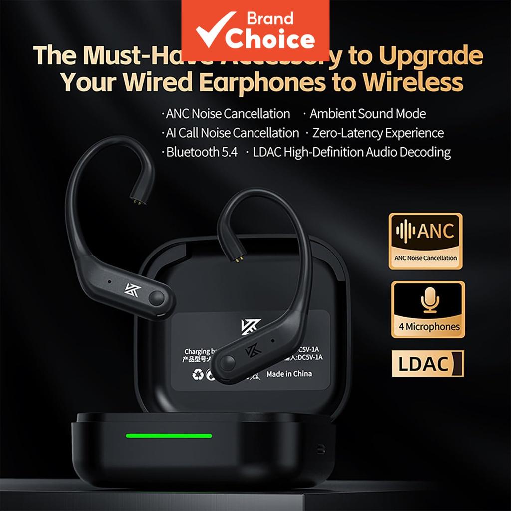 KZ AN01 Fones De Ouvido Sem Fio Gancho Bluetooth Caso Carregamento TWS C Pino Conector Esporte PR1 PRO DQ6 ZVX IEM Áudio