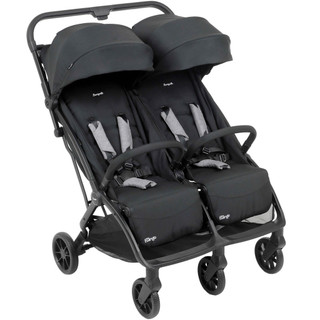 Carrinho de Bebe para Gemeos Passeio Burigotto New Twingo Black