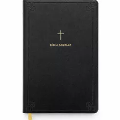 Bíblia Sagrada Slim | NVI | Letra Normal | Com Fitilho | Capa Luxo Preta