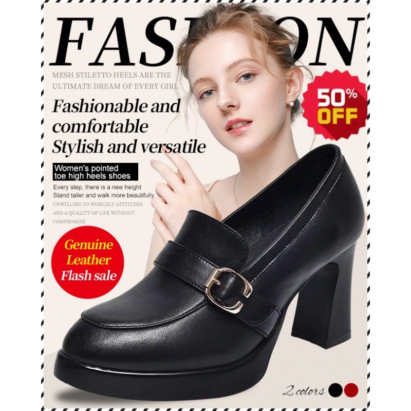 Sapatos femininos de plataforma com salto plataforma mega e salto alto em estilo de boca profunda