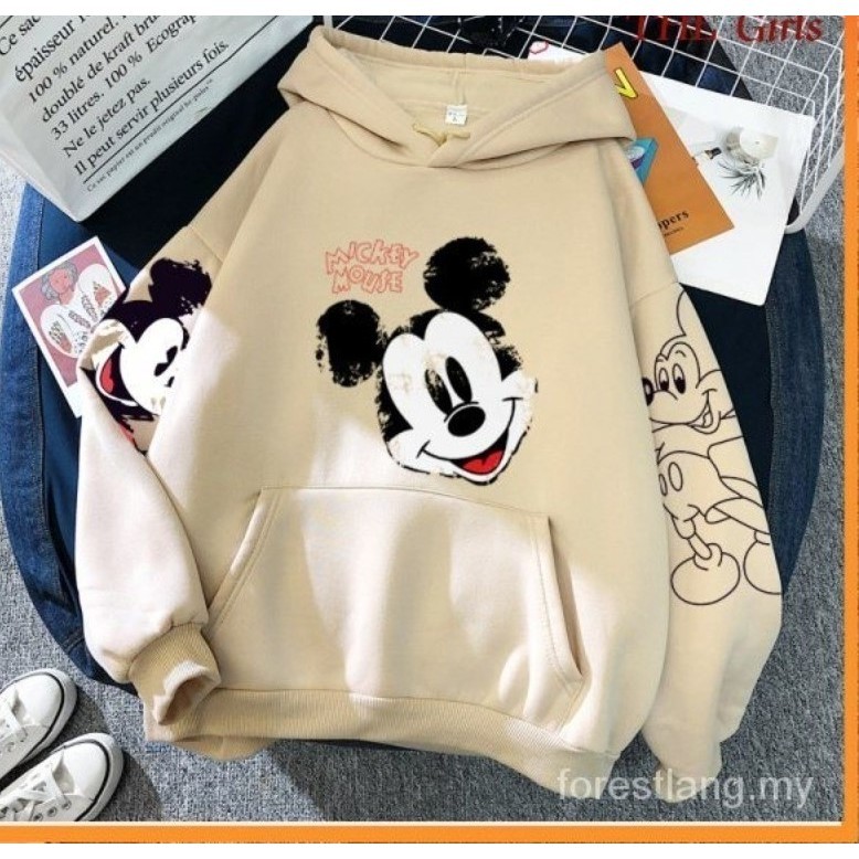 Moletom Blusa de Frio Premium Canguru Capuz Mickey Desenho Manga Streetwear Unissex Aesthetic — imagem 2 de 2
