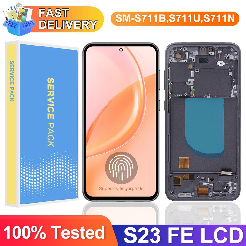 Tela Super AMOLED De 6.4 " Para Samsung Galaxy S23 FE S711B S711B/DS Display Lcd