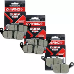 Kit Pastilhas de Freio Cb 500X 2023-2024 / Nx 500 / Cb 650f 2014-2019 / Cbr 650r 2014-2019 Diafrag (Semimetálica)
