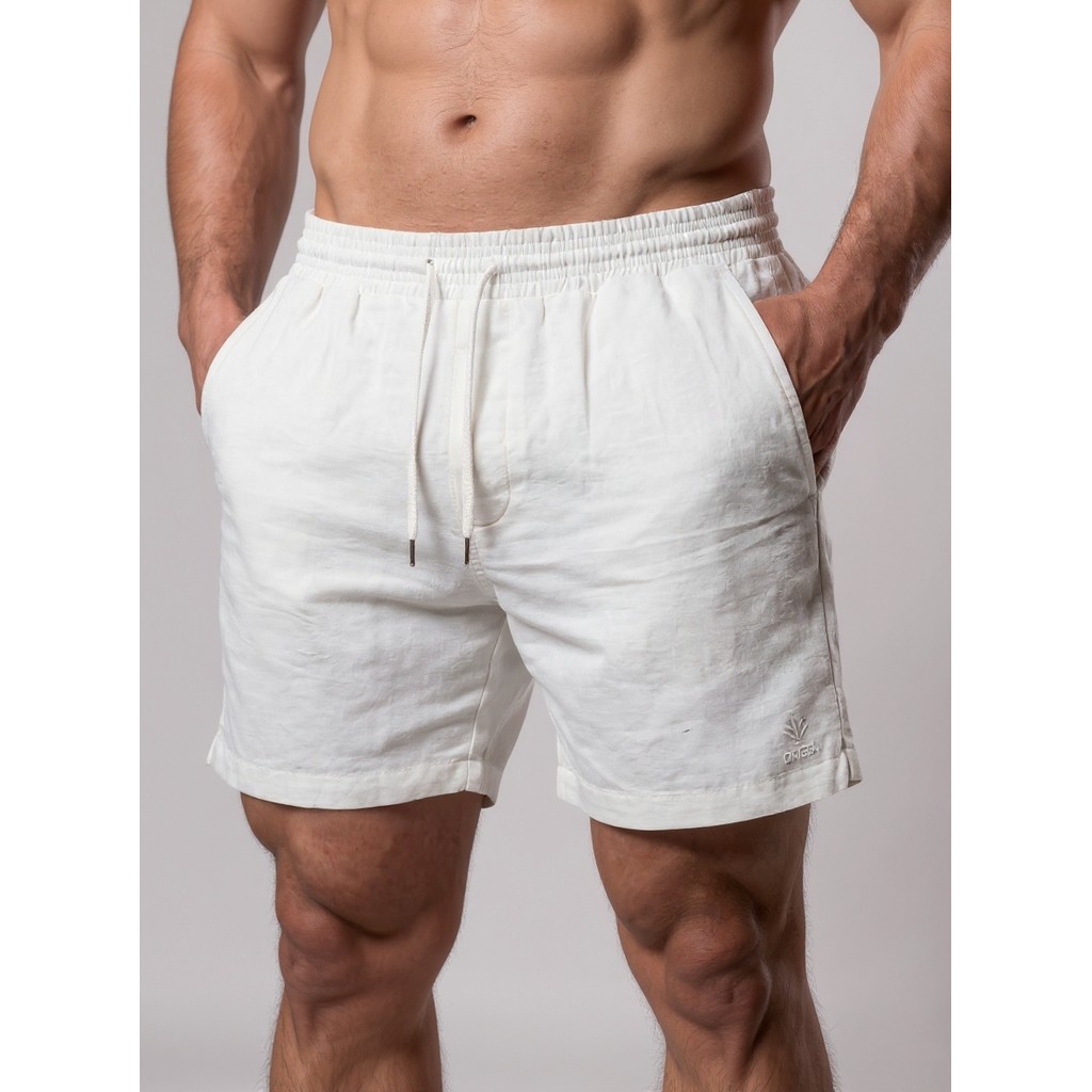 Kit 2 Bermudas Masculinas Linho Elastano Praiana Confortável Verão — Thigo Store