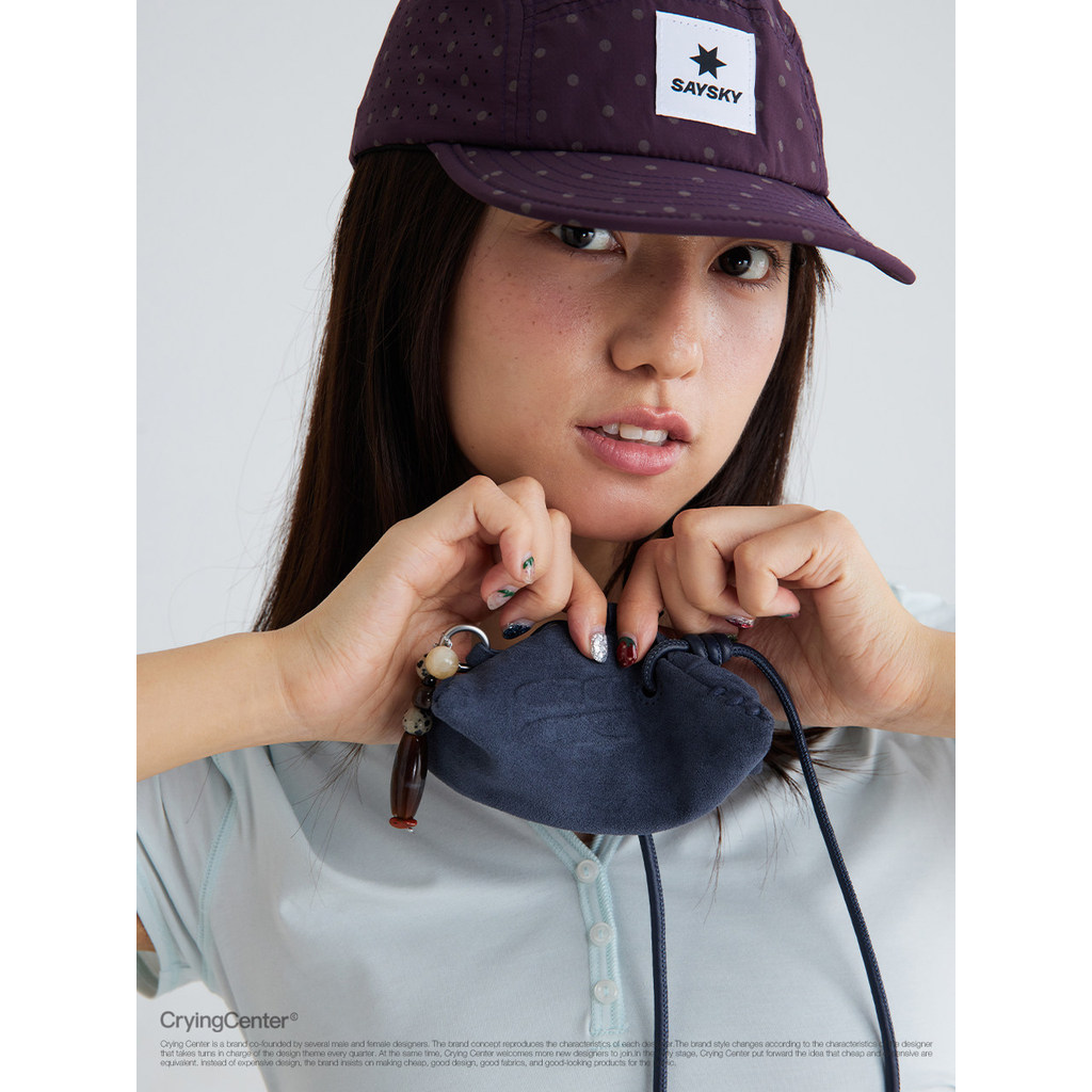 ChorandoCentre Bolinho de Camurça Um Ombro Crossbody Pequeno Mini Fone de Ouvido Bolsa Centro de Chorando