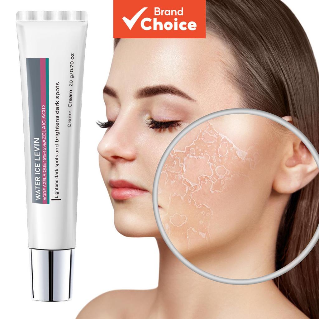 Creme Clareador de Manchas com Ácido Azelaico 15% LEVIN 20g/0,70oz, Aplicação Direta para Apagar Marcas Escuras e