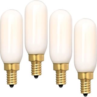 Lâmpada LED Edison Candelabra T6/T25, Base E12, Regulável, Equivalente a 60W (6W), Branco Quente 2700K, 580LM, Vidro Lei