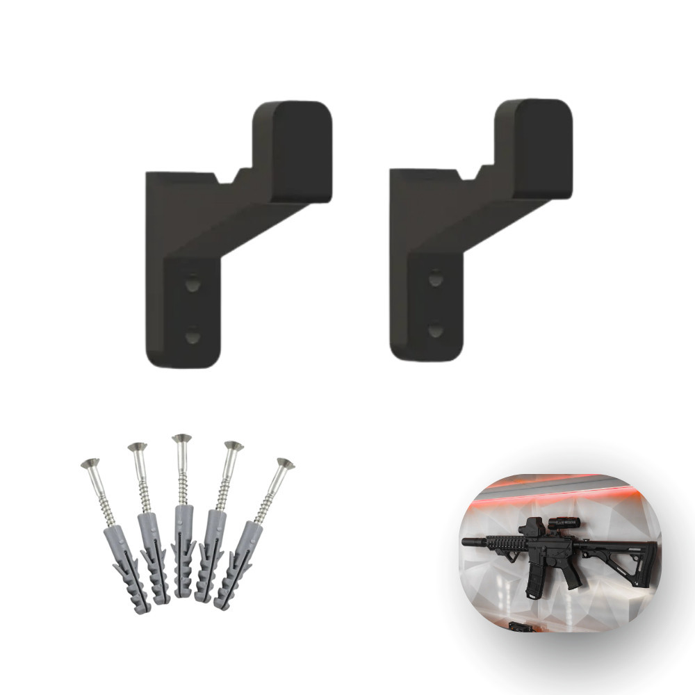 Suporte De Parede P/ Airsoft Rifle Arma De Pressão Reforçado