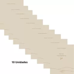 10x Novo Testamento | Salmos e Provérbios | Bege
