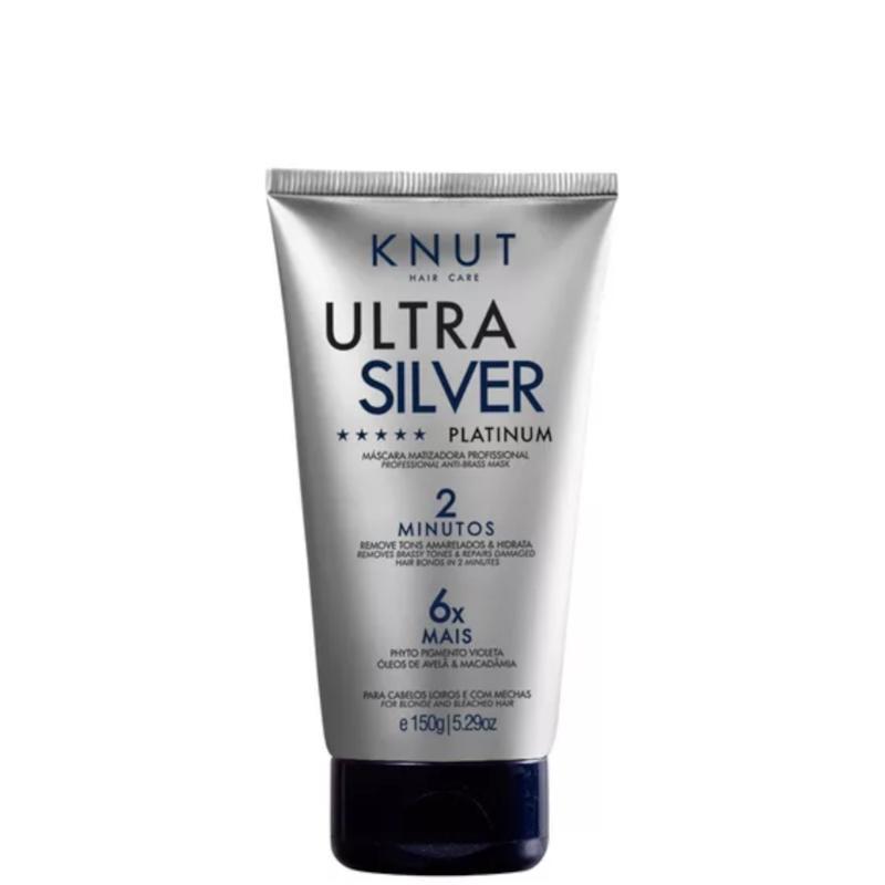Máscara Matizadora Knut Ultra Silver Efeito Platinado 150g