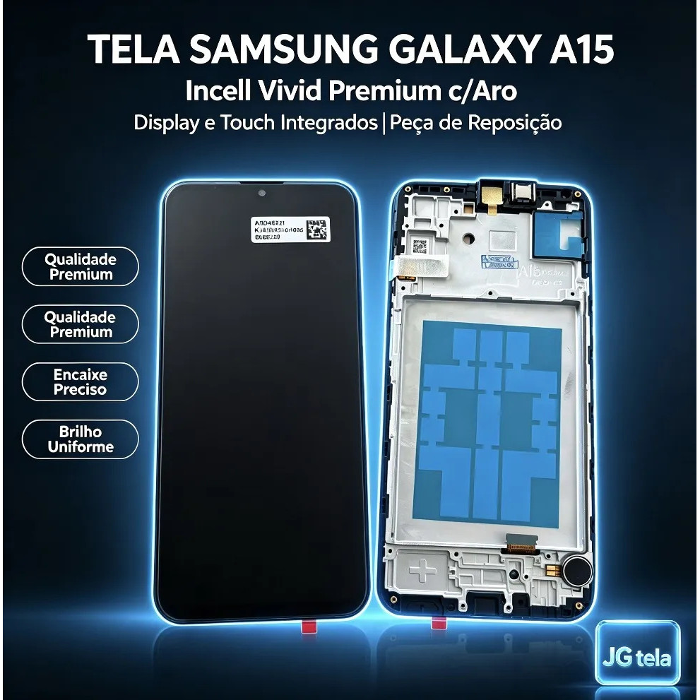 Frontal Tela Lcd Display SamSung Galaxy  A15 4G\5Gc/aro ViViD Premium Incell100%