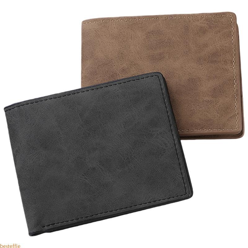 Carteira De Couro BES Masculina Fina Com Porta-Cartões Compartimento Para Notas Bolso Moedas