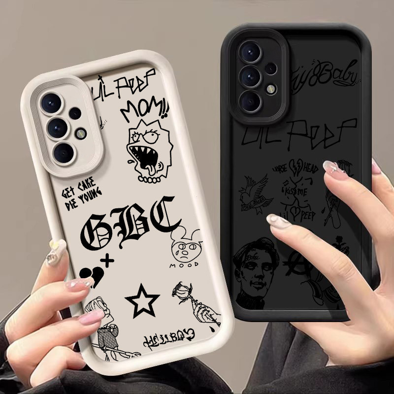 Capa de celular do cantor Lil Peep Hellboy, compatível com Samsung Galaxy A55 A5
