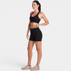 Short Lupo LSport Seamless Ondas Feminino - Preto
