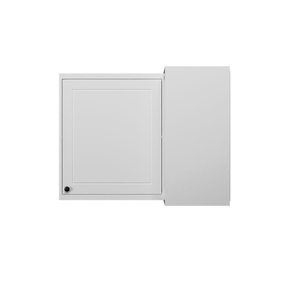 Armário Aéreo MDF Herval Viana, 1 Porta, Branco Ártico, 92,5 Cm