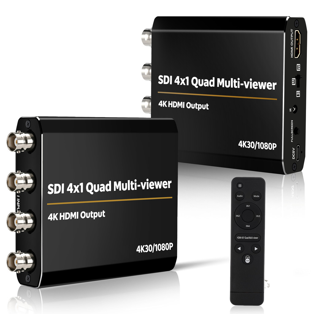 4K 4 Canais 3G-SDI HD 4x1 Multi-Viewer Com Saída HDMI 4 Em 1 Interruptor Sem Cos