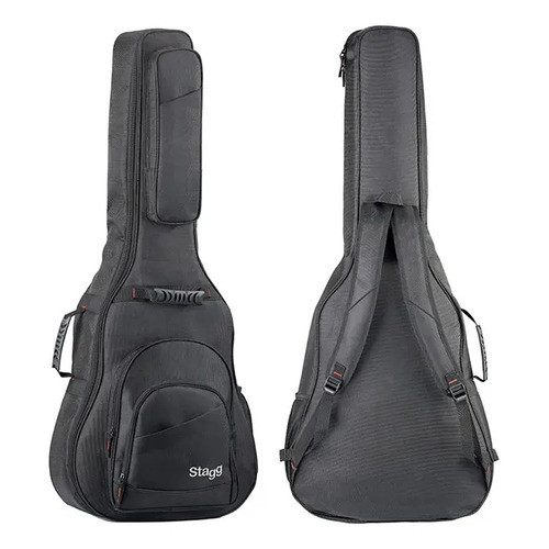 Bag Para Violão Folk Stagg - Stb-ndura 15w Preto Acolchoado