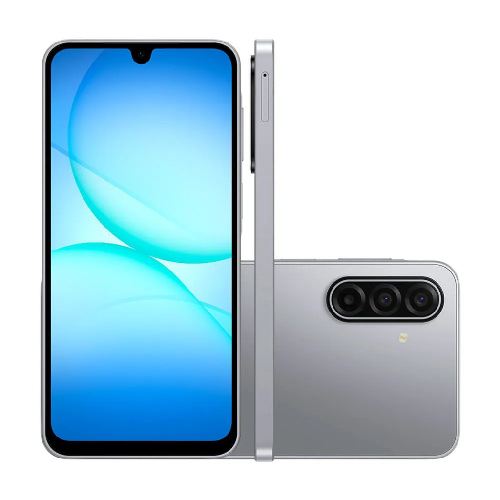 SMARTPHONE SAMSUNG GALAXY A17 128GB 4GB RAM 50MP TELA 6.7 IP54 CINZA